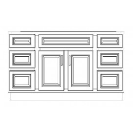 VSD72D/DWC(72" Cabinet)-4 Drawers